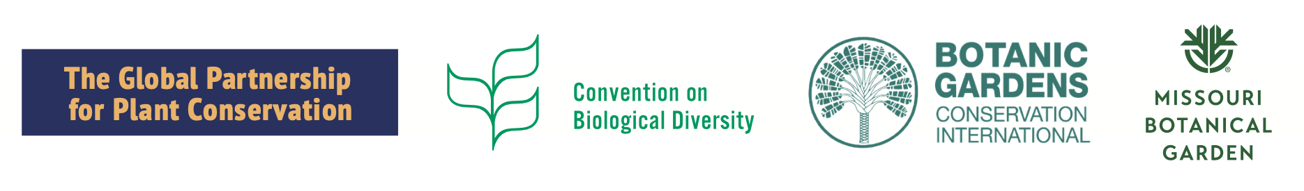 The Global Partnership for Plant Conservation | Convention on Biological Diversity | Botanic Gardens Conservation International | Missouri Botanical Garden